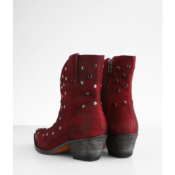 Corral red suede Studded Leather Western Boots - Picture 13 of 14